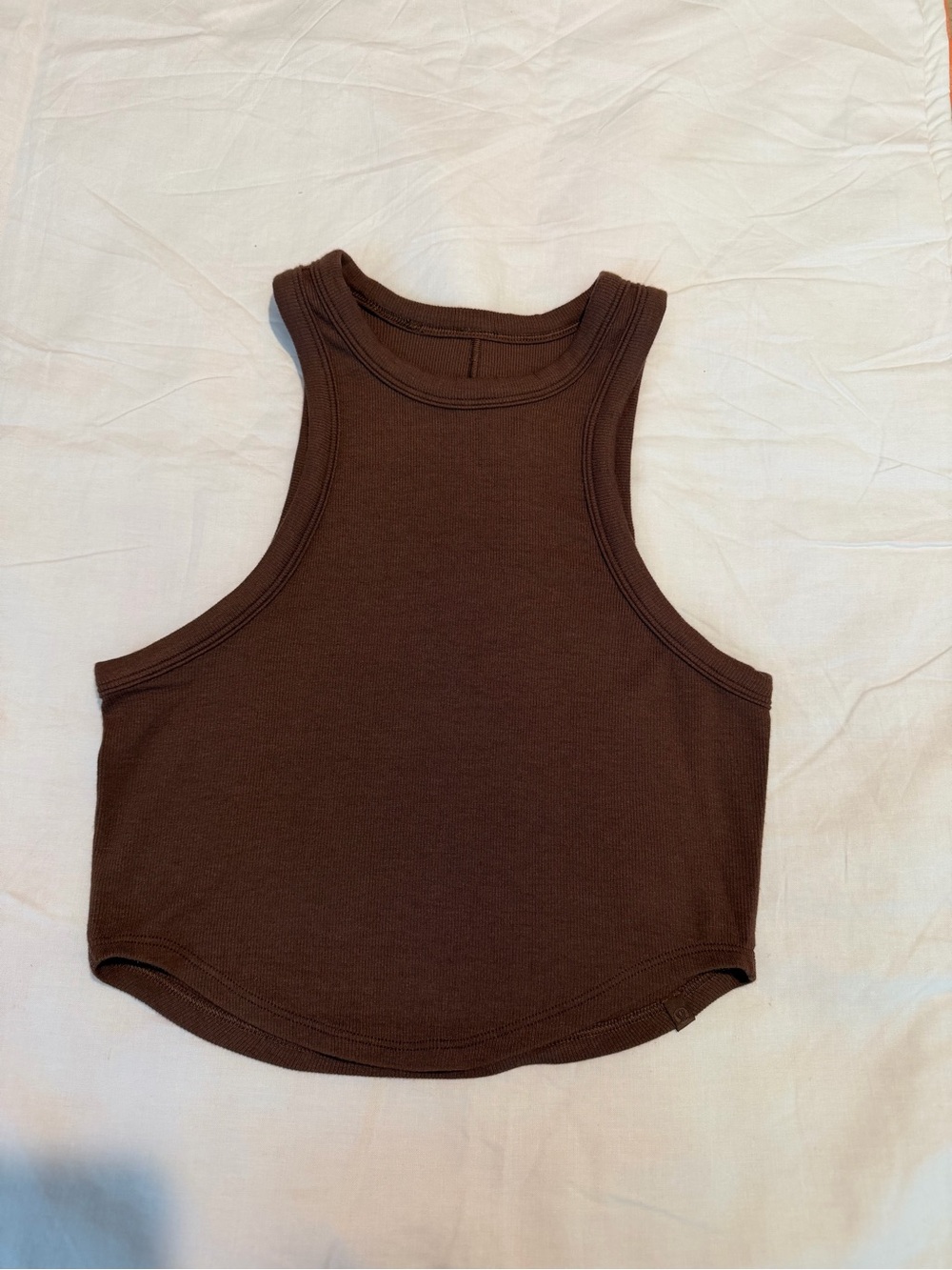 Lululemon Ebb to street cropped racerback top